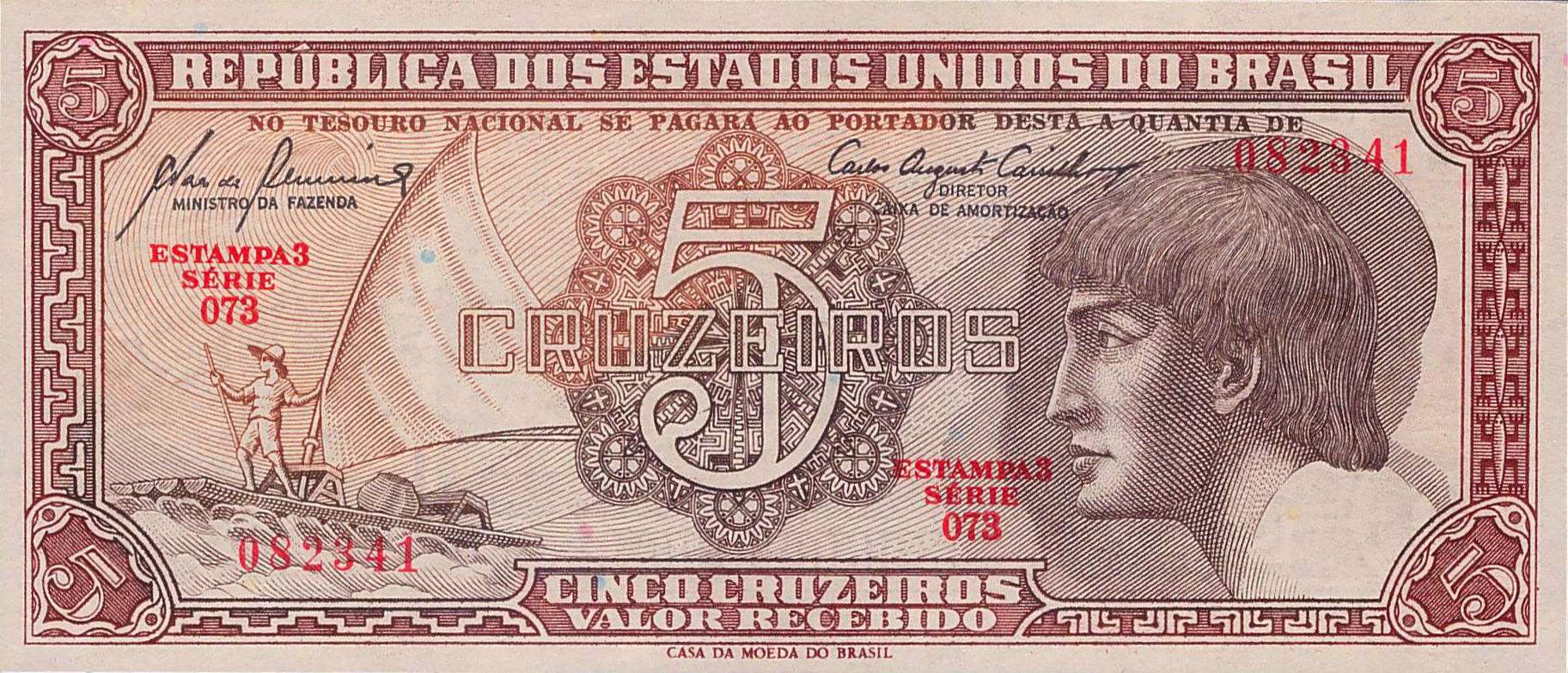 Brazil 5 1961 UNC P-166/a